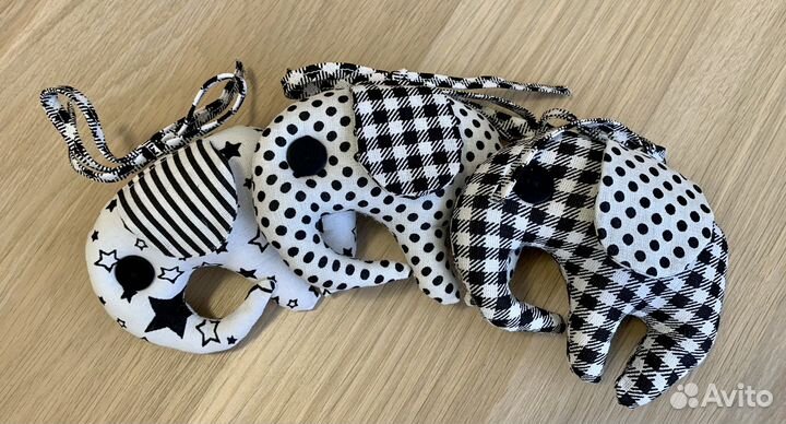 Игрушка-растяжка «Жирафики» + слоники Монтессори