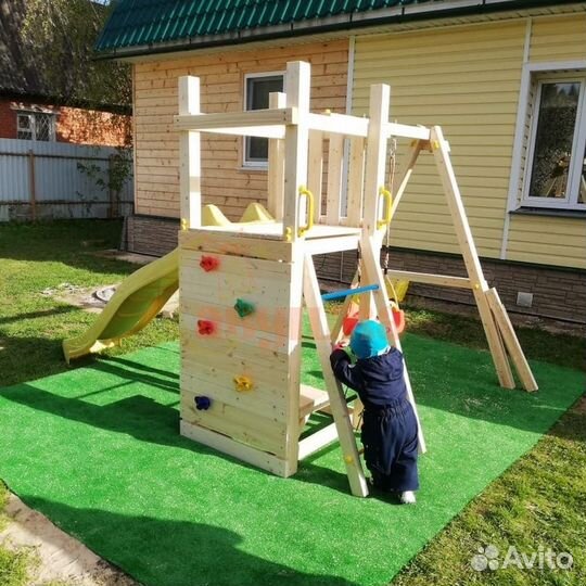 Детская площадка Савушка Мастер 6 с качелями