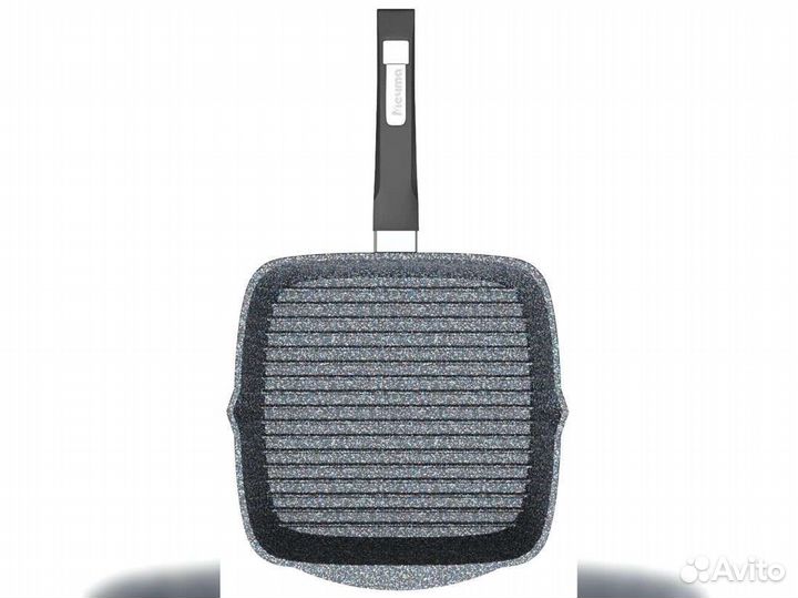 Сковорода гриль 26*26см с крышкой Гранит star