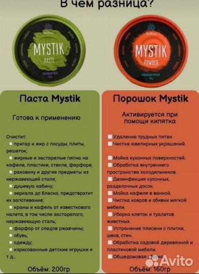 Чистящие средства Mystik от Biotrim