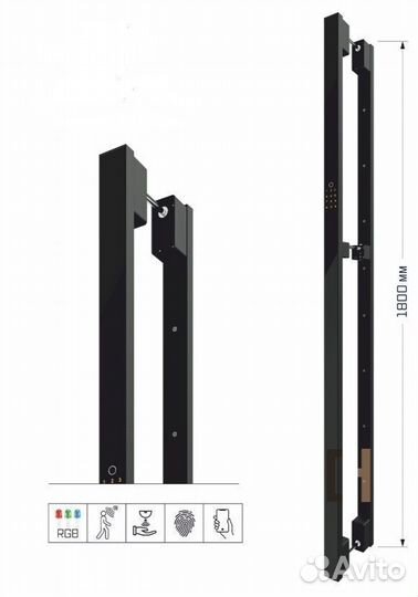 Входная дверь с зеркалом