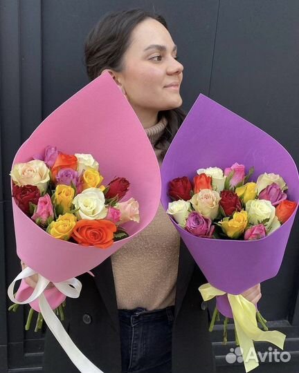 25шт,51шт,101шт,201шт доставка букетов