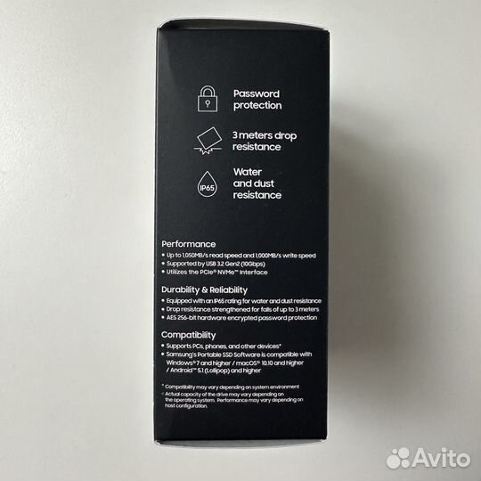 SSD жесткий диск Samsung T7 Shield 1TB