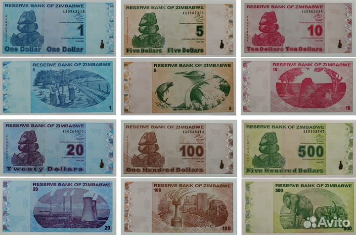 Банкноты Зимбабве