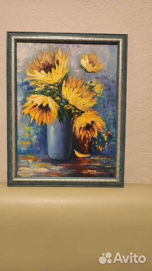 Картина маслом на холсте Цветы