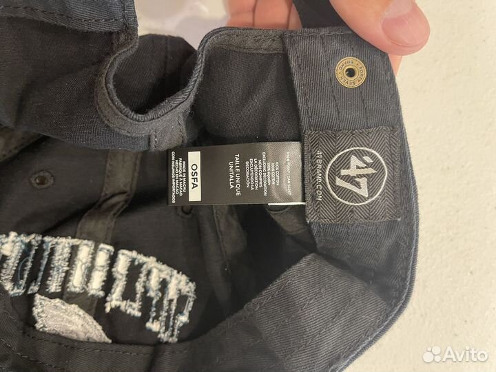 Бейсболка/кепка 47 brand черная 100 хлопок