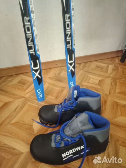 Беговые лыжи 160 С ботинками