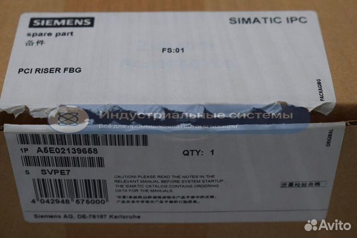 Промышленный пк Siemens IPC A5E02139658 FS.01