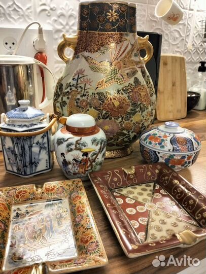 Ваза чайник пепельницы шкатулка Япония Китай
