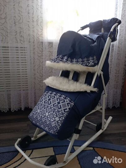 Детские санки коляска бу