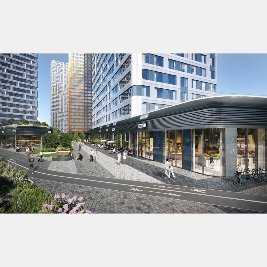 1-к. квартира, 55,8 м², 48/48 эт.