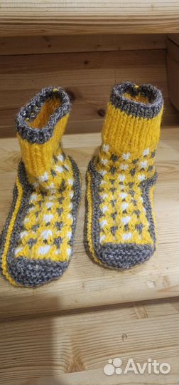 Носочки. Ручная работа. Шерсть. Размер 36,37