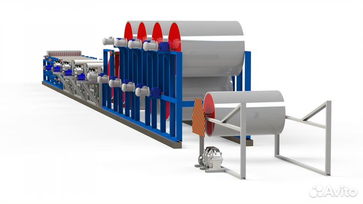 Линия по производству бумаги из макулатуры
