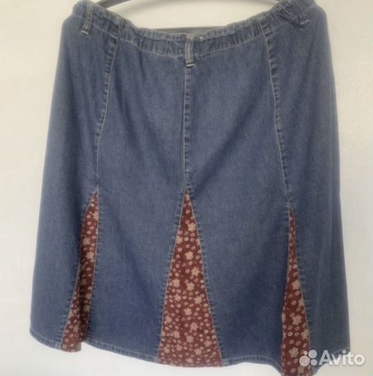 Джинсовые юбки большого размера