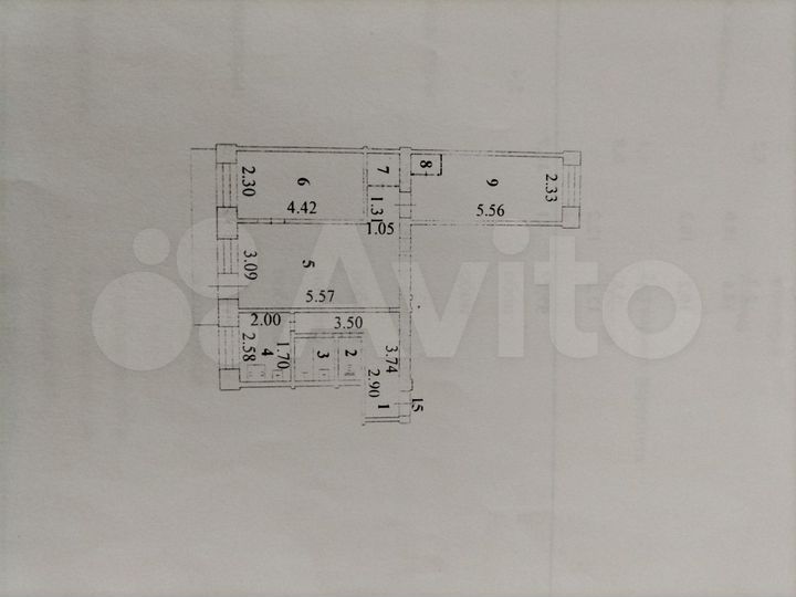 3-к. квартира, 57,7 м², 5/5 эт.