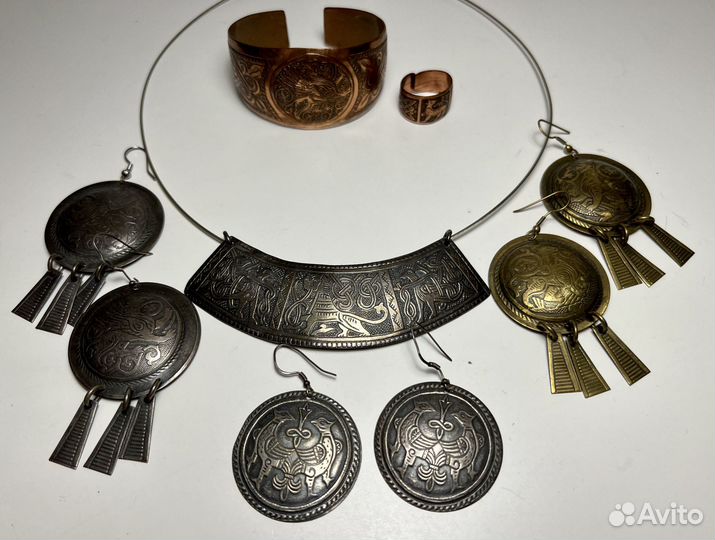 Древнерусские серьги браслет