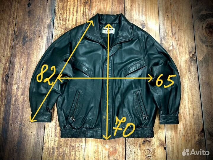 Винтажный бомбер y2k пилот кожаная куртка из 90х