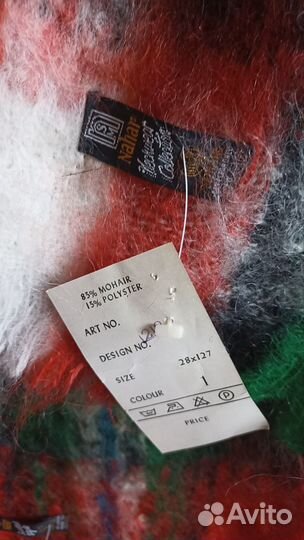 Новый мохеровый шарф из 90-х