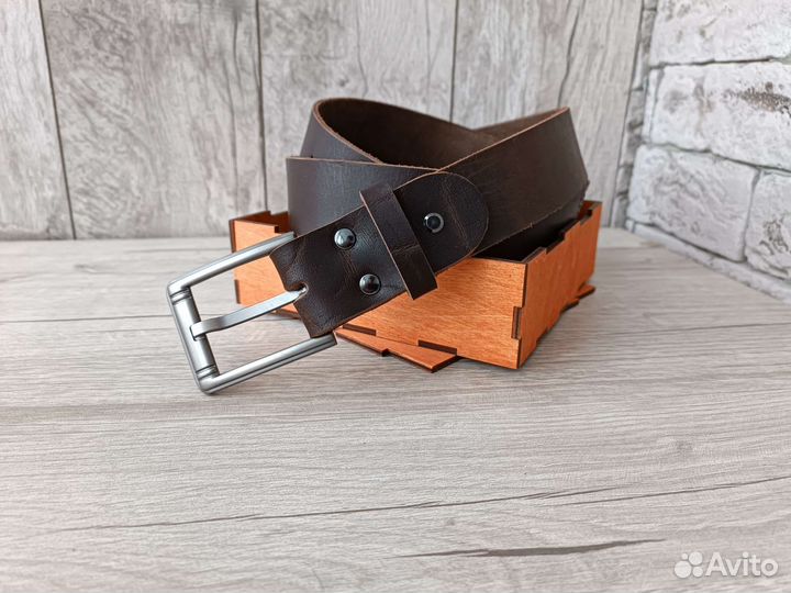 Ремень мужской ручная работа натуральная кожа