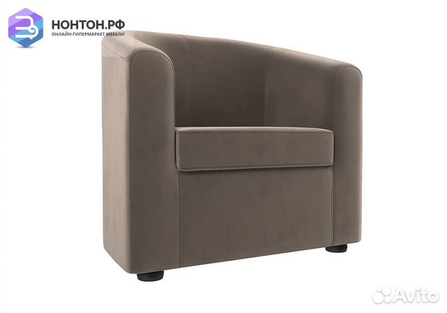 Кресло Норден велюр коричневый