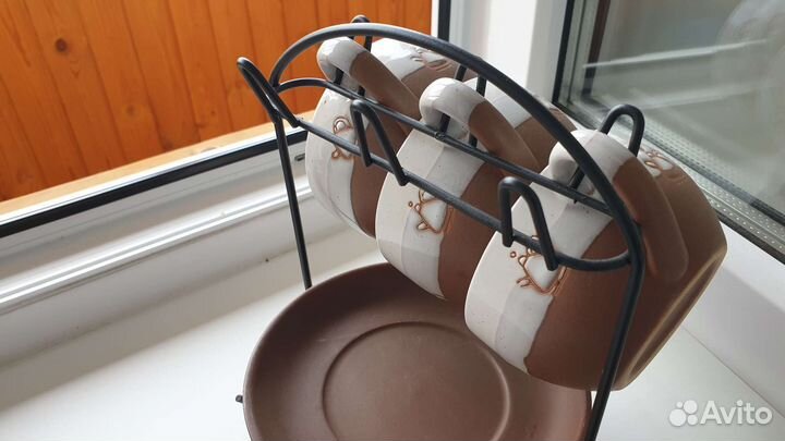 Набор чайно кофейный на подставке