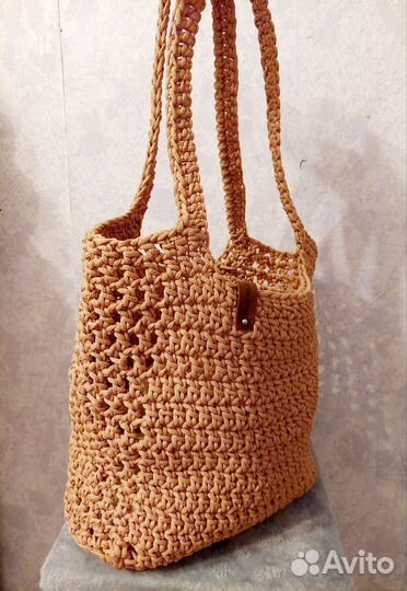 Сумка шоппер вязаная