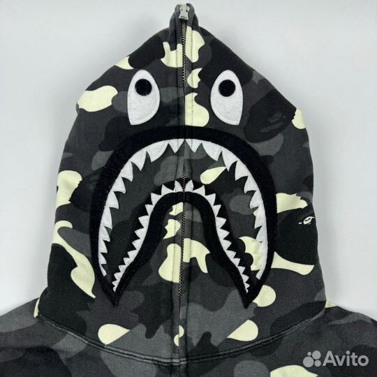 Зип худи A Bathing Ape Shark Full Zip Glow