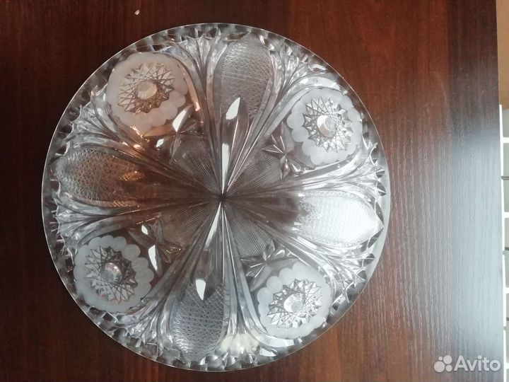 Блюдо. Хрусталь. Богемия. 70-е. Состояние