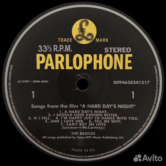 Виниловая пластинка The Beatles, A Hard Day's Nigh