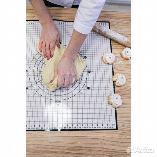 Силиконовый коврик с разлиновкой армированный, 605