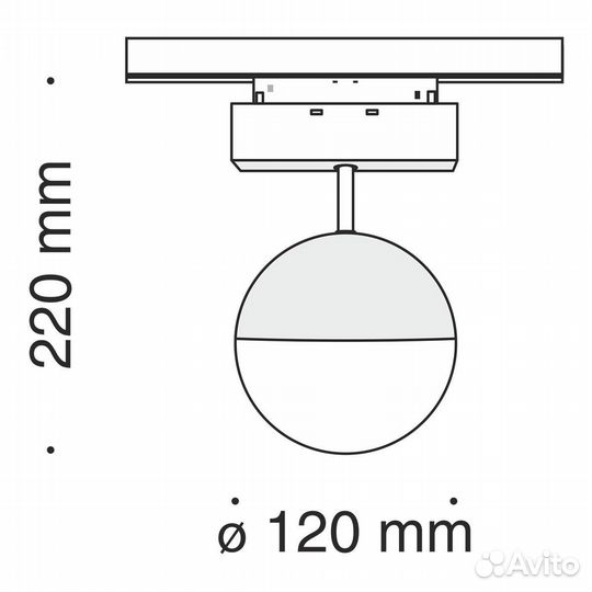 Трековый светодиодный светильник Maytoni Track lamps TR017-2-10W3K-B