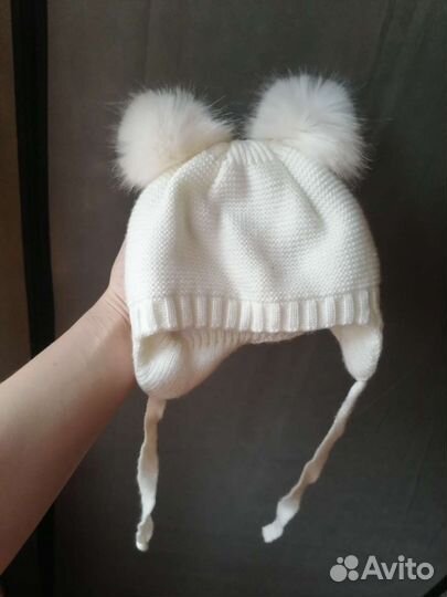 Детская зимняя шапочка для девочки