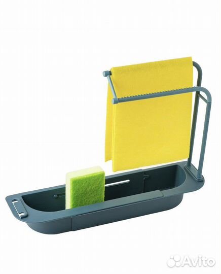 Навесная полочка в раковину, пластиковая