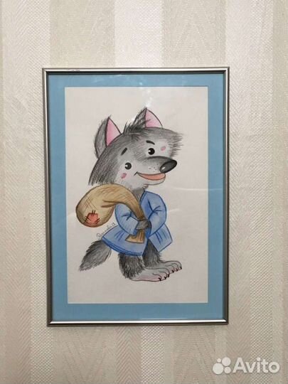 Картина иллюстрация акварелью 21х30 и др.внутри