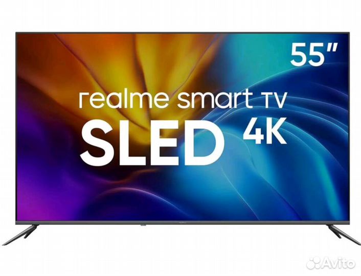 Realme 4k, 55дюймов, новый