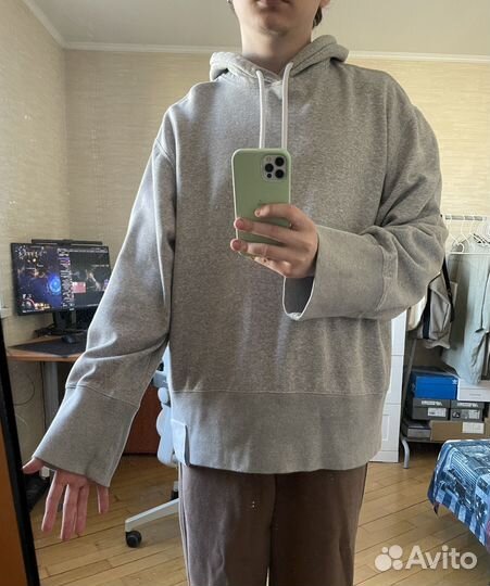 Худи Adidas, оверсайз, размер M