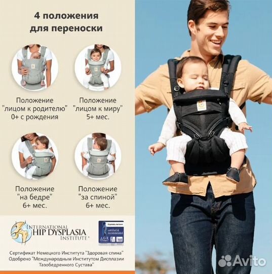 Рюкзак-Кенгуру Ergobaby omni 360 оригинал