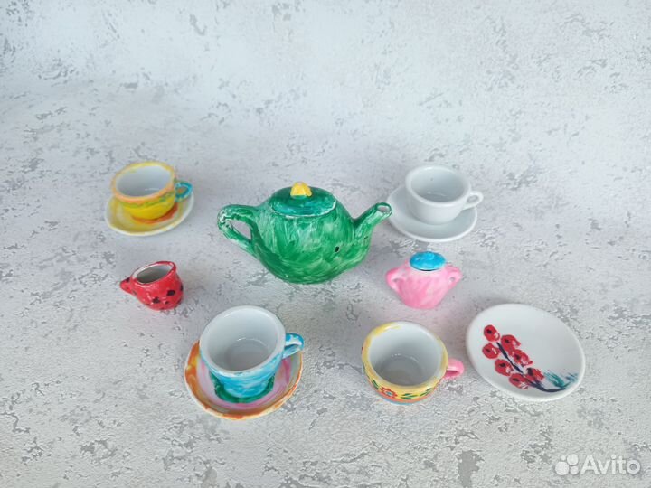 Чайный сервиз детский, набор детской посуды