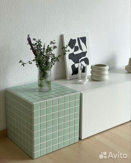 Столик из плитки pinterest