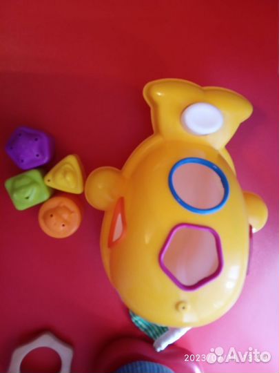 Игрушка сортёр + пирамидка на липучках