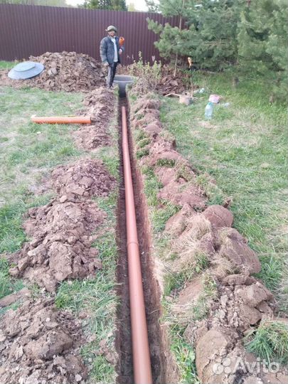 Траншея дренаж