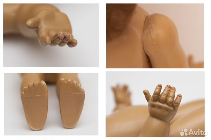 Старинная кукла паричковая