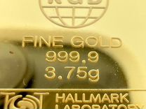 Слиток чистого золота 999.9