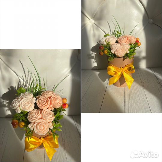 Букет хризантем с доставкой, букет из мыла, розы