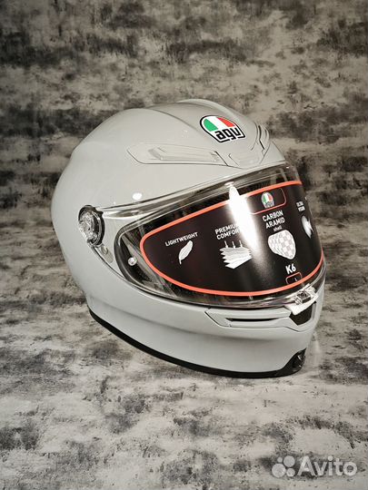 Шлем AGV K6 Nardo Gray. ECE 2205. Asian Fit. Разме