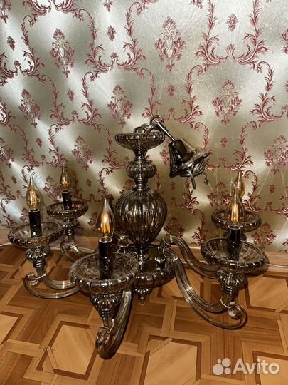 Комплект люстра и бра
