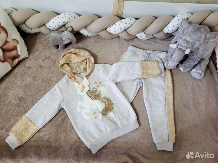 Флисовый костюм для девочки 4 года 104
