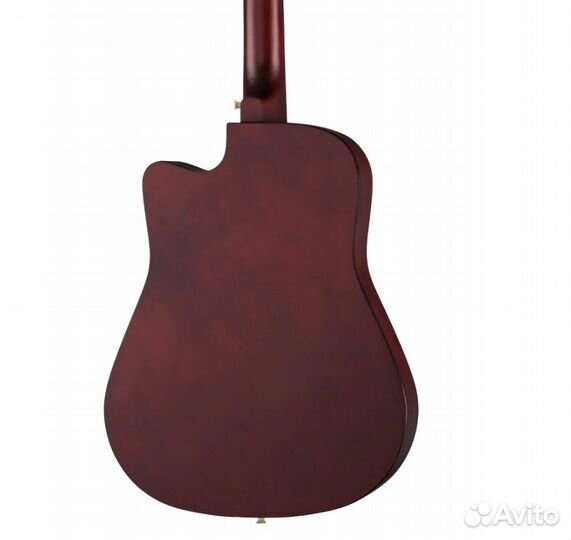 Акустическая гитара, с вырезом, цвет натуральный