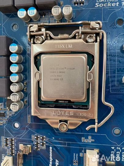 Материнская плата gigabyte, lga 1155, i3