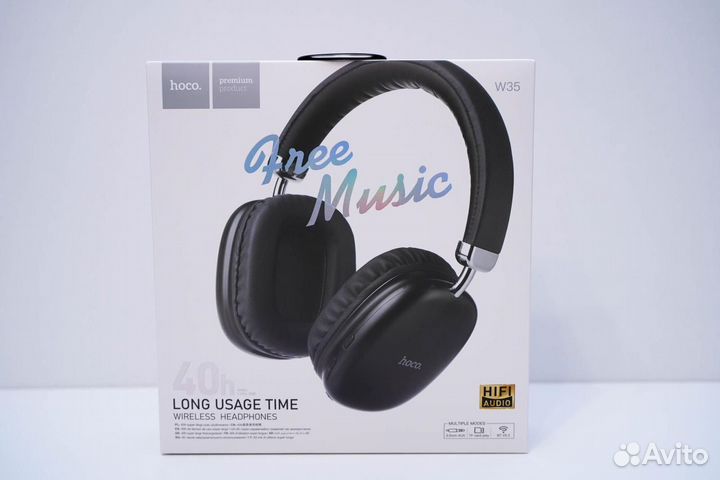 Беспроводные полноразмерные наушники Hoco W35